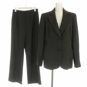 REXLANE スーツ セットアップ テーラードジャケット シングル テーパードパンツ ロング ウール 11 L グレー