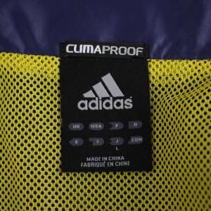 adidas ジャンパー ブルゾン ジャケット ジップアップ ハイネック プリント L 紫 パープル 黄 イエロー P25722