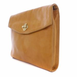 aniary Clutch S クラッチバッグ セカンドバッグ レザー キャメル ANS800