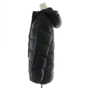 DUVETICA ダウンコート ロング丈 フード ナイロン ファー フォックス アウター 40 M 黒 ブラック