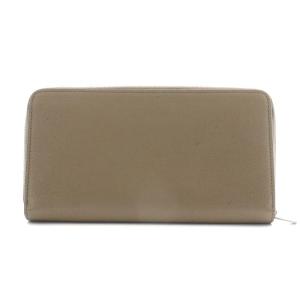 CELINE 長財布 小銭入れ ラウンドファスナー レザー ベージュ