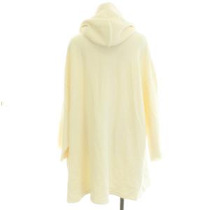 AMERICANA ショートガウン長袖カーディガン コーディガン フード オフホワイト