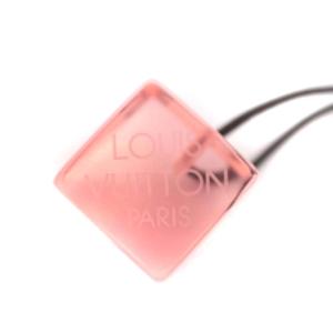 LOUIS VUITTON ヘアキューブ ヘアゴム 髪留め ヘアアクセサリー ロゴ クリアピンク