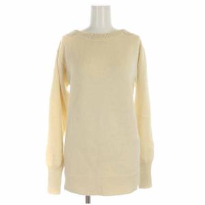 ニット セーター プルオーバー ウール アルパカ 長袖 1 S アイボリー