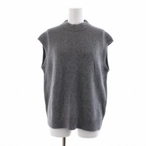 コンフォートベストカットソー ニットベスト ウール 38 M グレー
