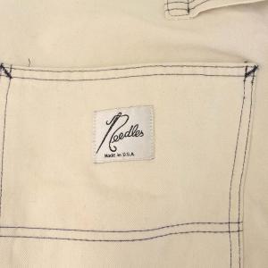 Needles USA製 ワークパンツ ストレート ステッチ アイボリー
