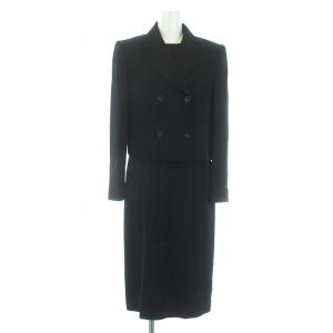 HI FORMAL セットアップ ブラックフォーマル 上下 ジャケット ワンピース ロング 半袖 8A 黒 ブラック