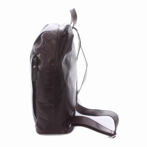 m0851 リュックサック デイパック レザー 赤茶 ボルドー