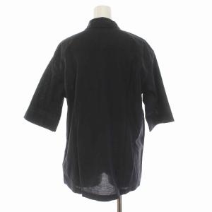 MARGARET HOWELL 19SS シャツ ブラウス シャツ 五分袖 コットン 1 S 黒 ブラック