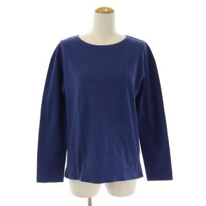 19AW カットソー Tシャツ Uネック プルオーバー 長袖 2 M 青 ブルー