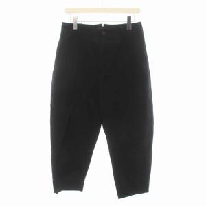 22SS COTTON LINENパンツ コットン リネン 3 L 黒 ブラック