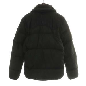 DIESEL ダウンジャケット ラムレザー 切替 2way アウター L 緑 グリーン