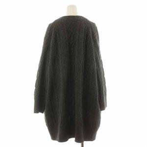 SHIPS ハミルトン ラムズウール HAMILTON LAMBSWOOL  カーディガン 長袖 ロング チャコールグレー