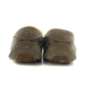 UGG australia スリッポン モカシン ロゴ 24.0cm オレンジ 茶 ブラウン 1108137