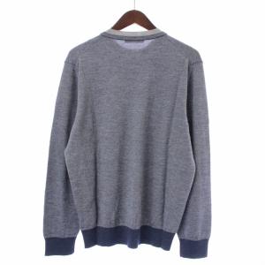 Ermenegildo Zegna CASHSETA LIGHT ニット カットソー 長袖 クルーネック カシミヤ 絹 シルク混 50 L 紺 ネイビー