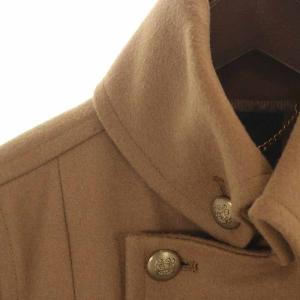 GalaabenD 13AW ナポレオンコート ミドル丈 ウール ダブルボタン 金ボタン M 茶 ブラウン