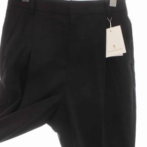 UNITED ARROWS ストレート パンツ スラックス 9分丈 38 M ブラック 黒