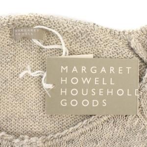 MARGARET HOWELL カーディガン ニット 麻混 リネン ウール F グレー