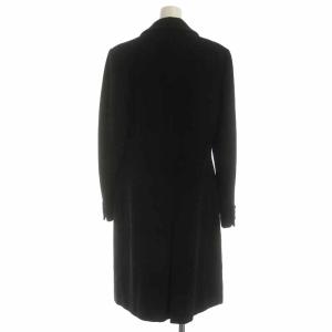 VALENTINO VAL チェスター コート ロング ウール 11 L 黒 ブラック