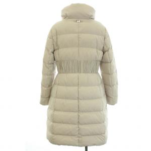 ARMANI COLLEZIONI ダウンコート ミドル ハイネック ジップアップ 44 アイボリー