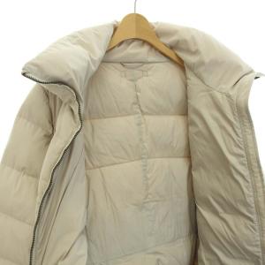 ARMANI COLLEZIONI ダウンコート ミドル ハイネック ジップアップ 44 アイボリー