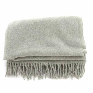 Acne Studios ストール マフラー ウール フリンジ 200×70cm グレー