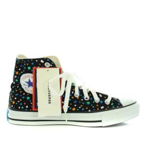 CONVERSE カミフブキ KAMIFUBUKI スニーカー シューズ ハイカット 総柄 キャンバス US9 27.5cm 黒 ブラック 1CJ562