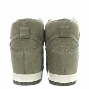 NIKE 528899-200 WMNS DUNK SKY HI WEDGE HEEL 23.5cm カーキ