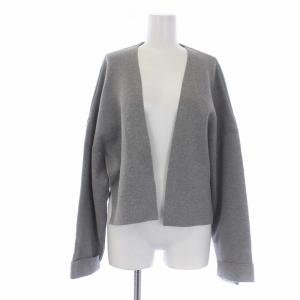 19SS ミラノリブショートカーディガン トッパー 長袖 38 グレー