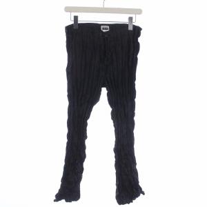 FETE プリーツパンツ ボタンフライ 3 L 黒 ブラック IM74FF705