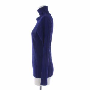 PLEATS PLEASE ISSEY MIYAKE プリーツ カットソー 長袖 ハイネック 3 ネイビー