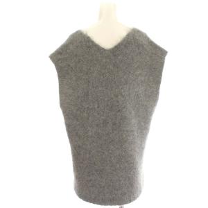 Spick&Span 22AW ファー ニット ベスト アルパカ F グレー