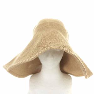 Athena New York 帽子 麦わら帽子 ストローハット リボン ベージュ