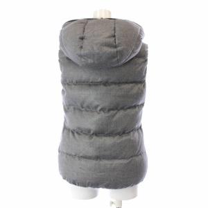 DUVETICA FEBEDUE ダウンベスト ジップアップ ウール 38 S グレー