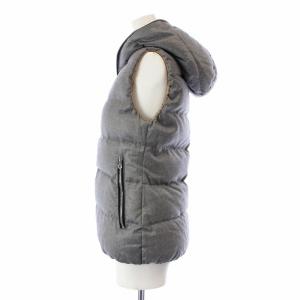 DUVETICA FEBEDUE ダウンベスト ジップアップ ウール 38 S グレー