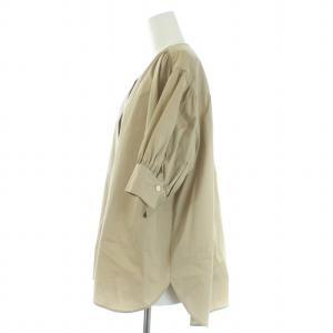 UNITED ARROWS ブラウス シャツ 七分袖 コットン ベージュ