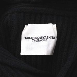 TAKAHIROMIYASHITATheSoloIst. カーディガン ショールカラー 長袖 ウール 44 S 黒 ブラック