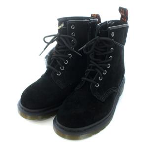 Dr.Martens BEAMS別注 SOFT BUCK 8ホール ショートブーツ UK6 25cm 黒 ブラック 1460B