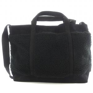 HELLY HANSEN FIBERPILE THERMO Shoulder Tote ショルダーバッグ トートバッグ ボア スエード 黒 ブラック