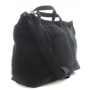 HELLY HANSEN FIBERPILE THERMO Shoulder Tote ショルダーバッグ トートバッグ ボア スエード 黒 ブラック