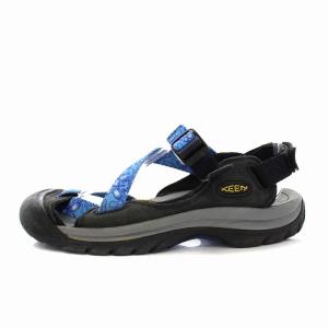 KEEN スポーツサンダル コンフォートサンダル US8 25cm 黒 ブラック 青 ブルー