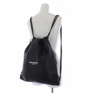 SAINT LAURENT PARIS 553919 TEDDY BACKPACK ナップサック ブラック