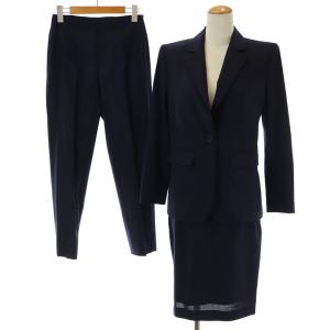 REDA スーツ セットアップ 上下 3点セット テーラードジャケット シングル パンツ スカート ひざ丈 ストライプ 0