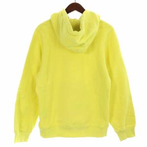 STUSSY パーカー プルオーバー コットン ロゴ 長袖 M 黄色 イエロー