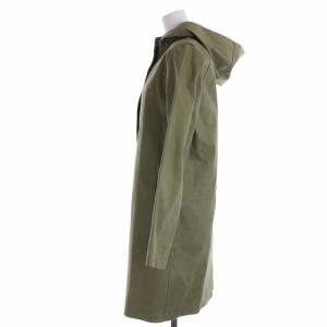 MACKINTOSH ゴム引きコート ロング フード ライナー付き 38 M カーキ