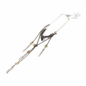 LANVIN COLLECTION ネックレス チェーン フリンジ F シルバー色 ゴールド色