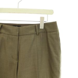 LANVIN COLLECTION スラックス センタープレス ウール 絹 シルク混 タグ付き 42 L 茶 ブラウン