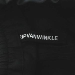 RIPVANWINKLE 17AW APRON JERSEY PANTS イージーパンツ コットン 3 S 黒 ブラック RAW-012