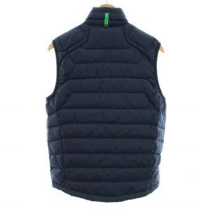 RALPH LAUREN ダウンベスト アウター ハイネック ロゴプリント XS 紺 ネイビー