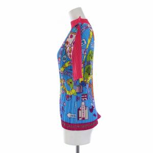 PLEATS PLEASE ISSEY MIYAKE イッセイミヤケ Board game Printed Top プリーツ カットソー ブルー レッド